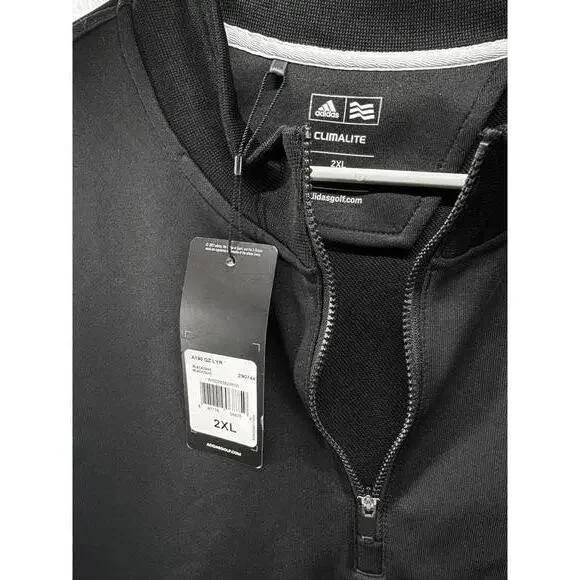 Jack Daniels Adidas Climalite 1/4 Zip Golf Jacket Make It Count 2XL New W Tags - Picture 2 of 4